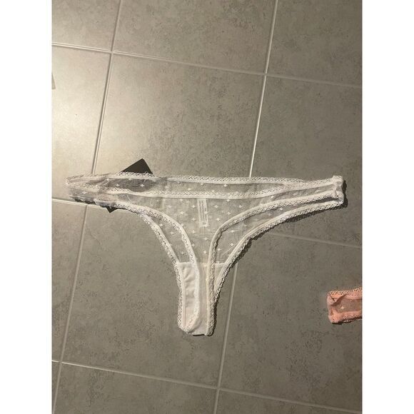 Free To Live Womens Multicolor Lace Stretch Thong Panties Size Medium Lot Of 6 - Picture 8 of 10